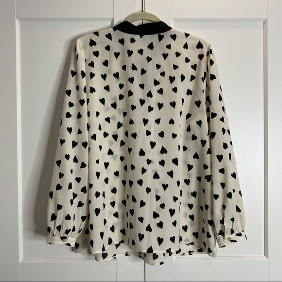 Eloquii Tie Neck Blouse - Picture 2 of 9